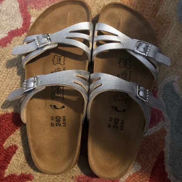 Birkenstock Shoes - Brand new silver Birkenstock’s size 37